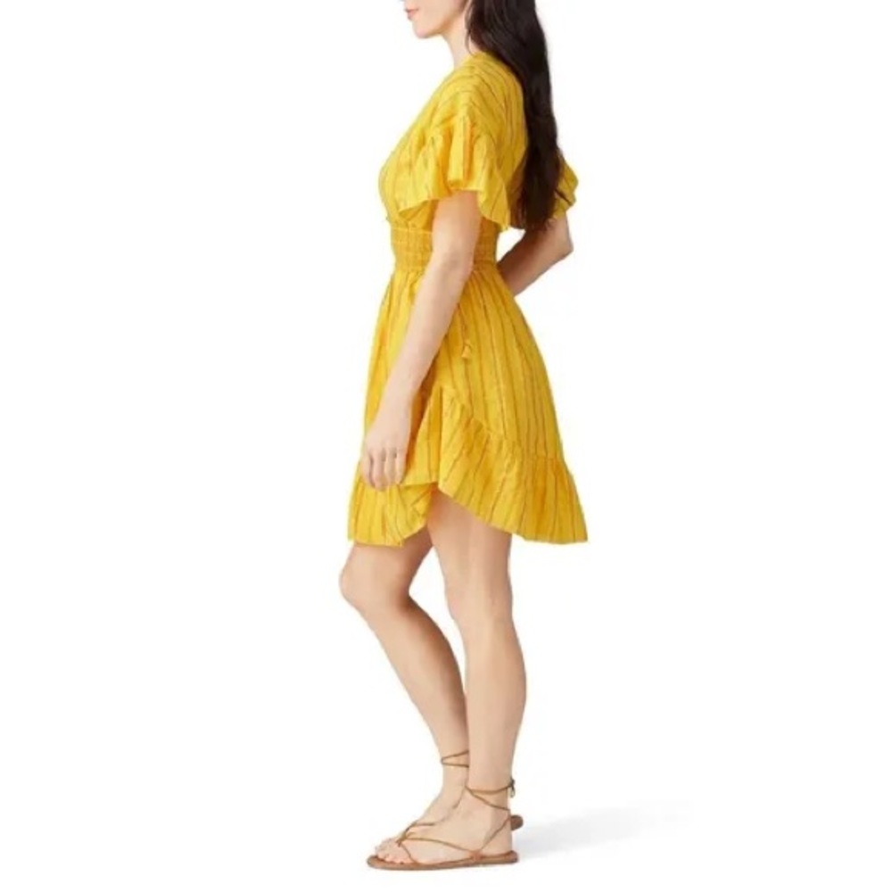 Saylor Adrianne Ruffle-Sleeve Mini Dress - Picture 3 of 9